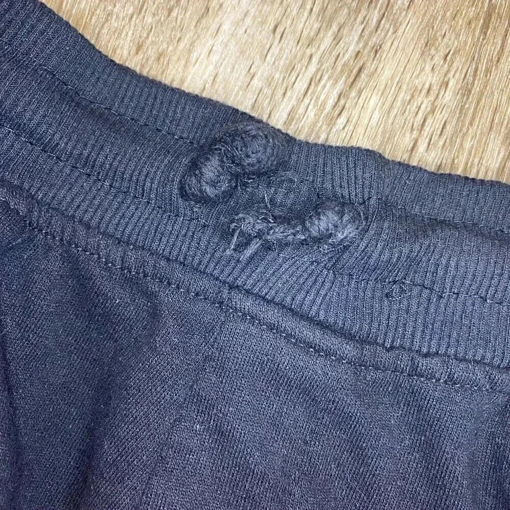 Boys Buffalo David Bitton Black Sweat Shorts - M - Picture 2 of 5